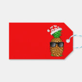 Santa Claus Pineapple Cadeaulabel (Voorkant (Horizontaal))