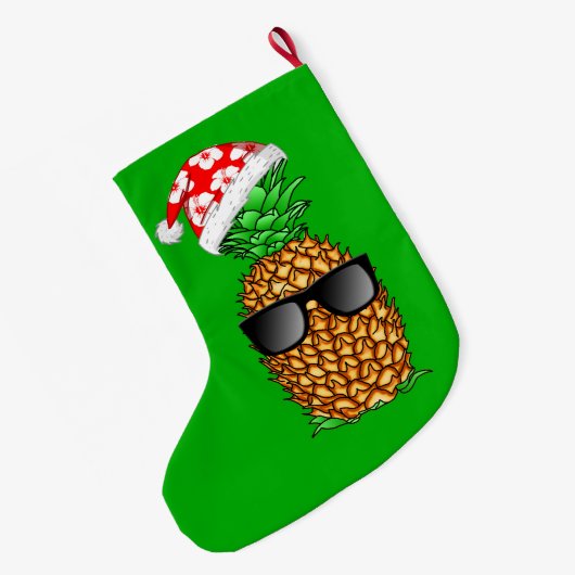 Santa Claus Pineapple Grote Kerstsok (Achterkant (Hangend))