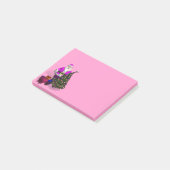 Santa Claus Pink Ribbons Post-it® Notes (Schuin)