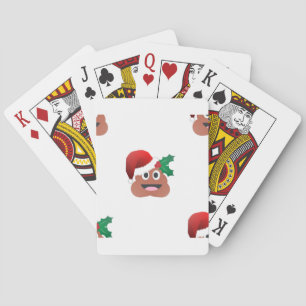 santa claus poop emoji speelkaarten
