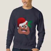 santa claus poop emoji sweatshirt (Devant)