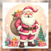 Santa Claus Raamsticker (Vel 2)