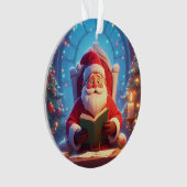 Santa Claus Reading a Book by Candlelight (devant)