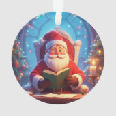 Santa Claus Reading a Book by Candlelight (dos)