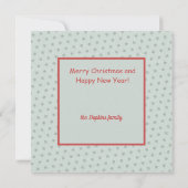 Santa Claus Reindeer Sleigh Aangepaste kerstkaart (Achterkant)