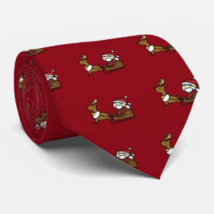 santa claus & reinreder stropdas