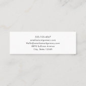 Santa Claus Retro Christmas Mini Visitekaartje (Achterkant)