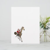 Santa Claus Riding A Giraffe (Staand voorkant)