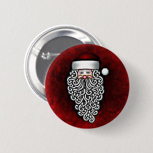 santa claus ronde button 5,7 cm (Voorkant /achterkant)