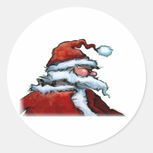 Santa Claus Ronde Sticker