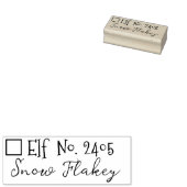 Santa Claus Signature Kerstman V Rubber Stempel (Gestempeld)