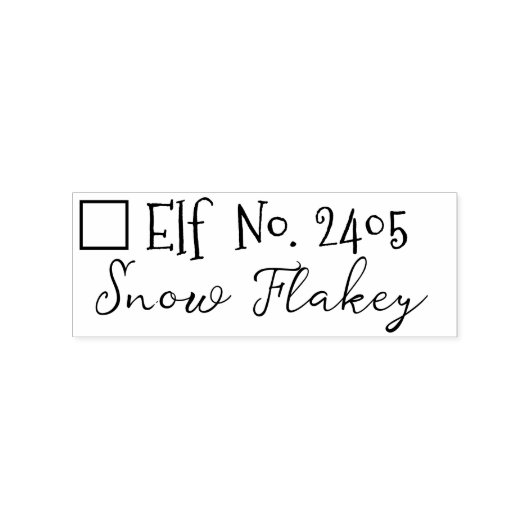 Santa Claus Signature Kerstman V Rubber Stempel (Afrduk)