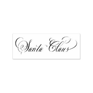 Santa Claus Signature Kerstmis I Rubberstempel