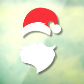 Santa Claus Silhouette Raamsticker (Vel 3)