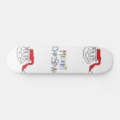 Santa Claus Skateboard (Horizontaal)