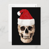 Santa Claus Skull - Kerstmis is dood Feestdagenkaart (Voorkant / Achterkant)