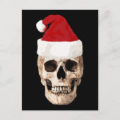 Santa Claus Skull - Kerstmis is dood Feestdagenkaart (Voorkant)