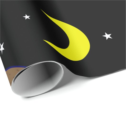 santa claus sloth kerst cadeaupapier (Rol Hoek)