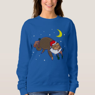 santa claus sloth kerst trui