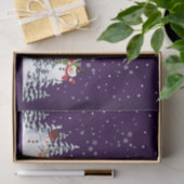 Santa Claus, Snowman Merry Kerstfeestdag Tissuepapier (Geschenk)