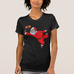 Santa Claus speelfootball T-shirt