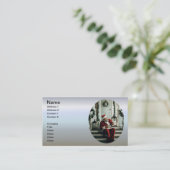 Santa Claus-speelmuziek Visitekaartje (Staand voorkant)