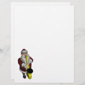 Santa Claus-speelsaxophone (Voorkant / Achterkant)