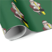Santa Claus-speelsaxophone Cadeaupapier (Rol Hoek)