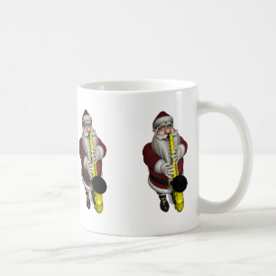 Santa Claus-speelsaxophone Koffiemok