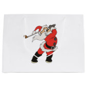 Santa Claus speelt golf Groot Cadeauzakje (Voorkant)