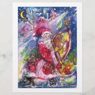 SANTA CLAUS SPEELT HARP IN HET MOONLIGHT FLYER