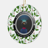 Santa Claus Spy Camera Keramisch Ornament (Links)