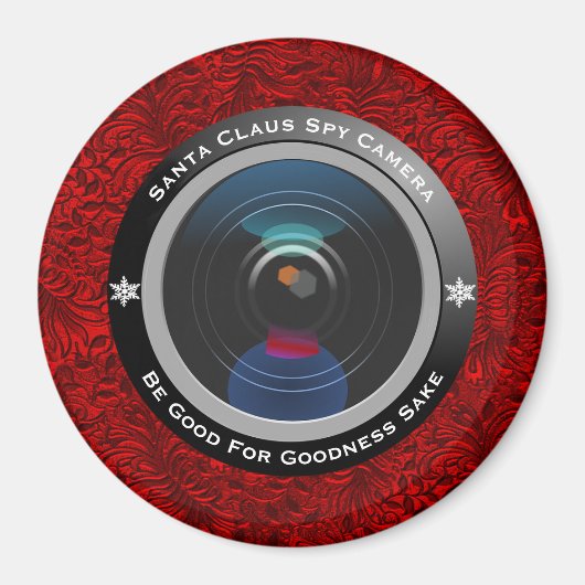 Santa Claus Spy Camera Magneet (Voorkant)
