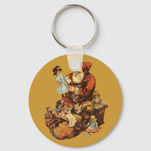  Santa Claus St. Nickn Art Print Sleutelhanger