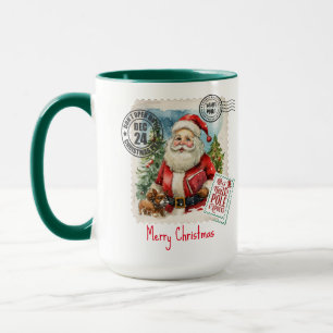 Santa Claus Stamp Combo Mok, 15 oz Mok