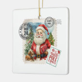  Santa Claus Stamp Keramisch Ornament (Links)