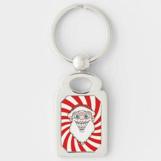 Santa Claus Starburst Screwball Graphics Sleutelhanger