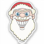 Santa Claus Starburst Screwball Graphics Sticker (Voorkant)