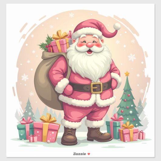 Santa Claus Sticker (Vel)