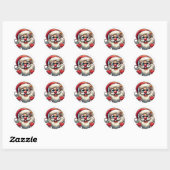 Santa Claus Stickers (Vel)