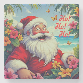 Santa Claus Stone Coaster Stenen Onderzetter