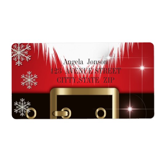 Santa Claus Suit Etiket (Voorkant)