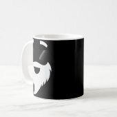 Santa Claus Sungles Funny Hipster Christmas Appare Koffiemok (Voorkant links)