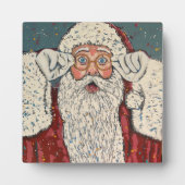 Santa Claus Surprised Fotoplaat (Voorkant)