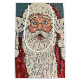 Santa Claus Surprised Medium Cadeauzakje