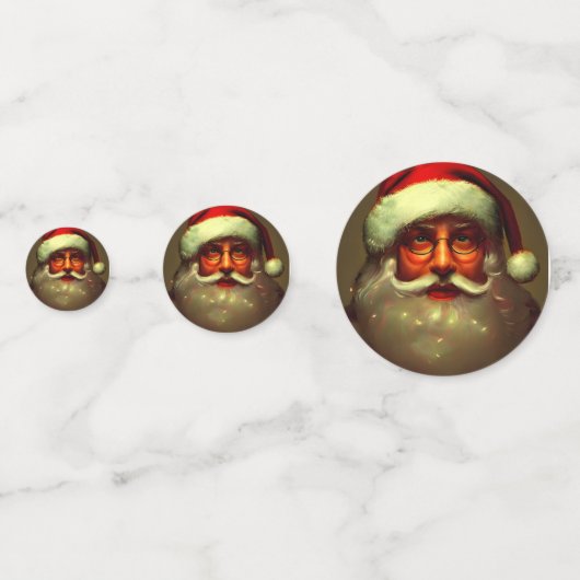 Santa Claus Table Decoration Confetti (Achterkanten)