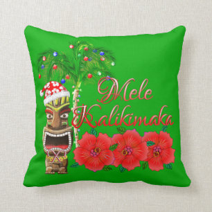 Santa Claus Tiki Mele Kalikimaka Kussen