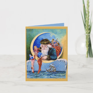 Santa Claus Toys NoteCard Feestdagen Kaart