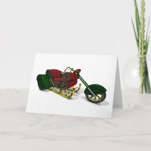 Santa Claus Trike Feestdagen Kaart