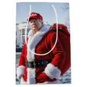 Santa Claus Trump avec le sac cadeau rouge (Devant)